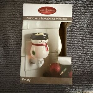 Snowman Candle Warmer Plug In Plugable Frosty Candle Melts Winter Christmas